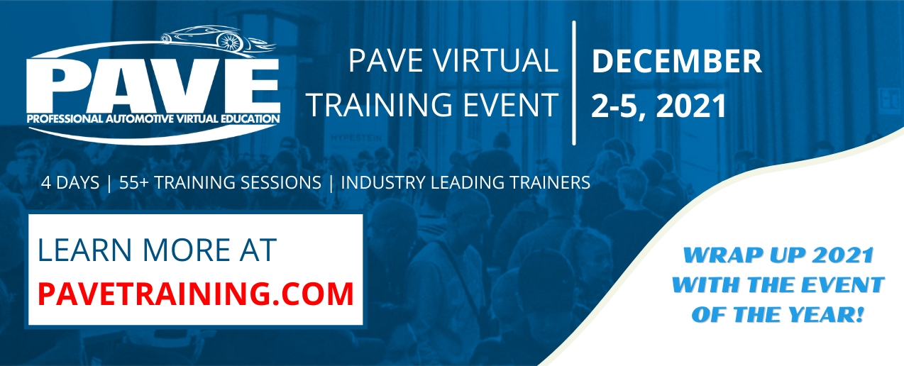 PAVE Training December 2-5, 2021