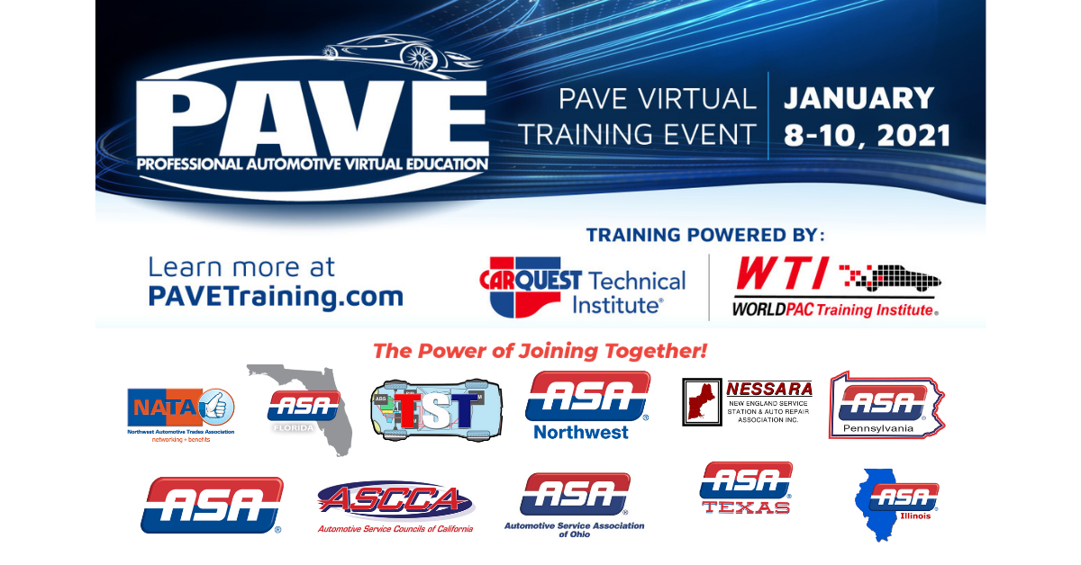 PAVE Training January 8-10, 2021