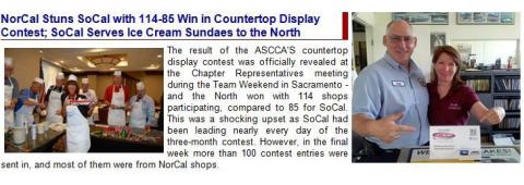 Announcing the 2015 ASCCA Countertop Display Contest! NorCal vs SoCal!