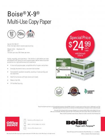 Office Depot Coupons Available Exclusively to ASCCA Members thru March 26, 2016