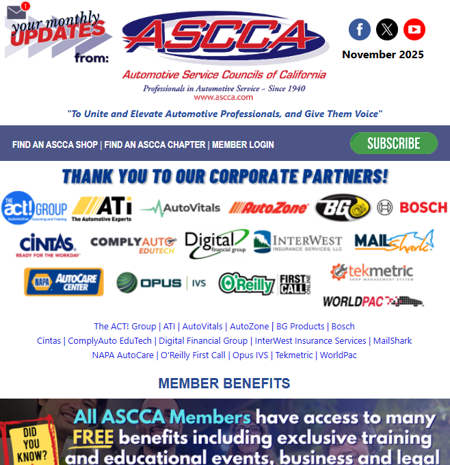 November 2025 Newsletter