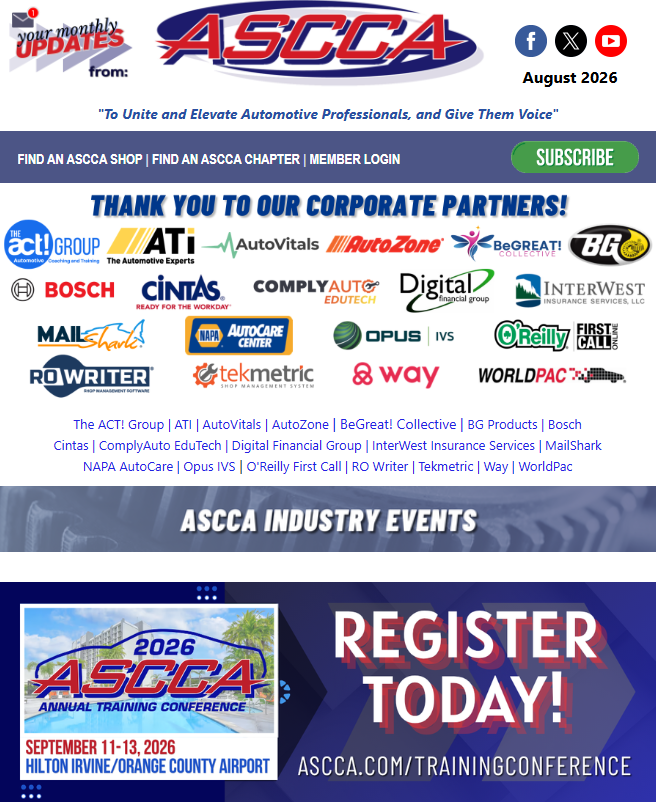August 2026 Newsletter