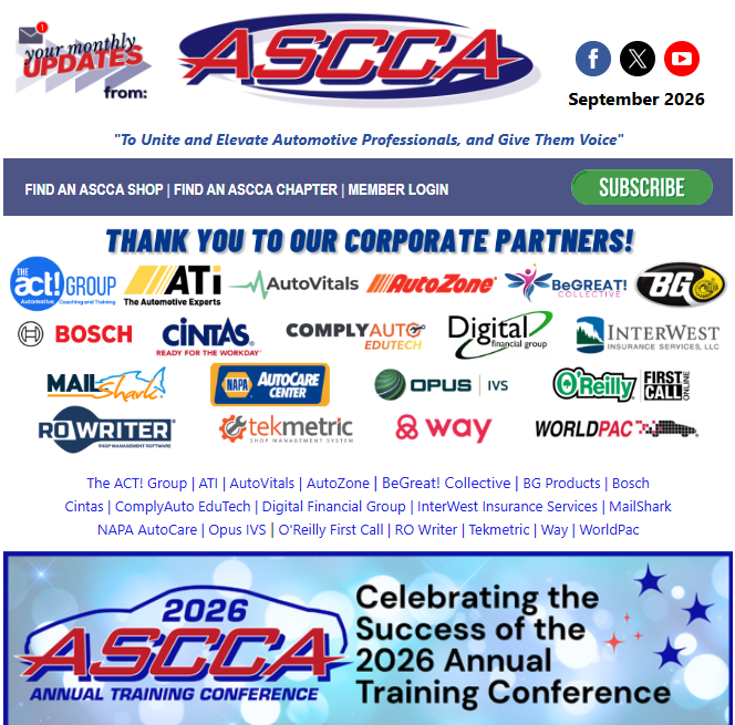 September 2026 Newsletter
