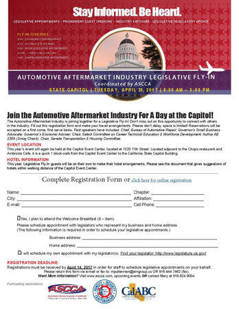 Automotive Service Councils of California | Fly In